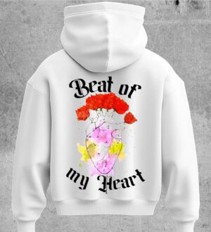 felpa-beat-bianco Felpa Beat of my Heart Bianca