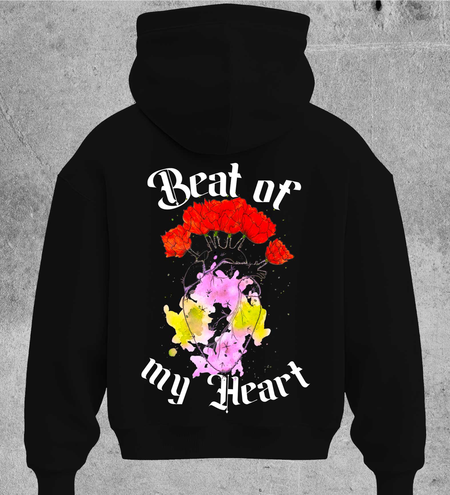 Felpa Beat of my Heart Nera