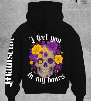 felpa-nera-teschio Felpa I Feel you in My Bones Nera
