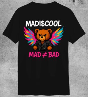 T-Shirt Madiscool Mad Bad Nera